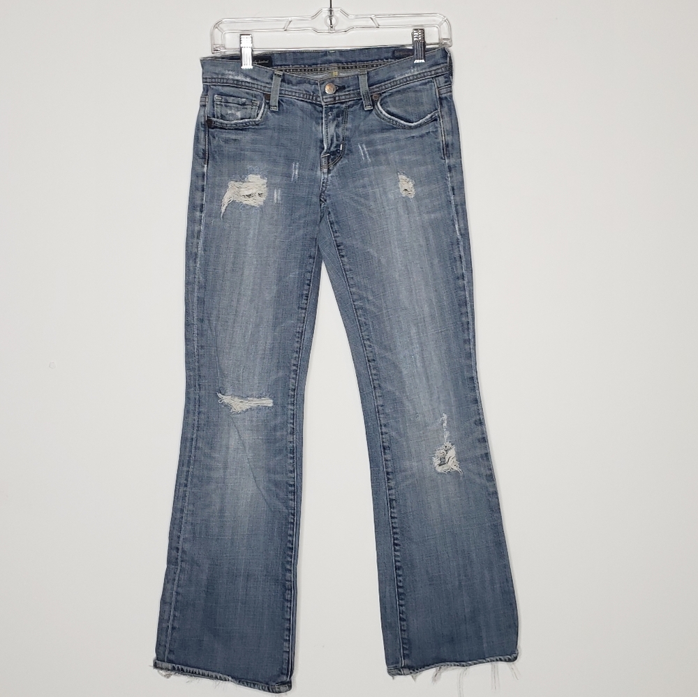 Citizens of Humanity Pistol Stretch #188 Kelly Bootcut Distressed Jeans